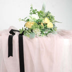 10 Yards Black 1" Velvet Single Faced Ribbon Spool, DIY Craft Supplies, Velvet and Nylon Ribbon Roll - Bell Racket Store