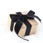 10 Yards Black 1" Velvet Single Faced Ribbon Spool, DIY Craft Supplies, Velvet and Nylon Ribbon Roll - Bell Racket Store