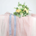 10 Yards Dusty Blue 1" Velvet Single Faced Ribbon Spool, DIY Craft Supplies, Velvet and Nylon Ribbon Roll - Bell Racket Store