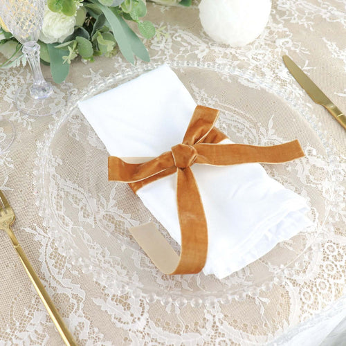 10 Yards Gold 1" Velvet Single Faced Ribbon Spool, DIY Craft Supplies, Velvet and Nylon Ribbon Roll - Bell Racket Store