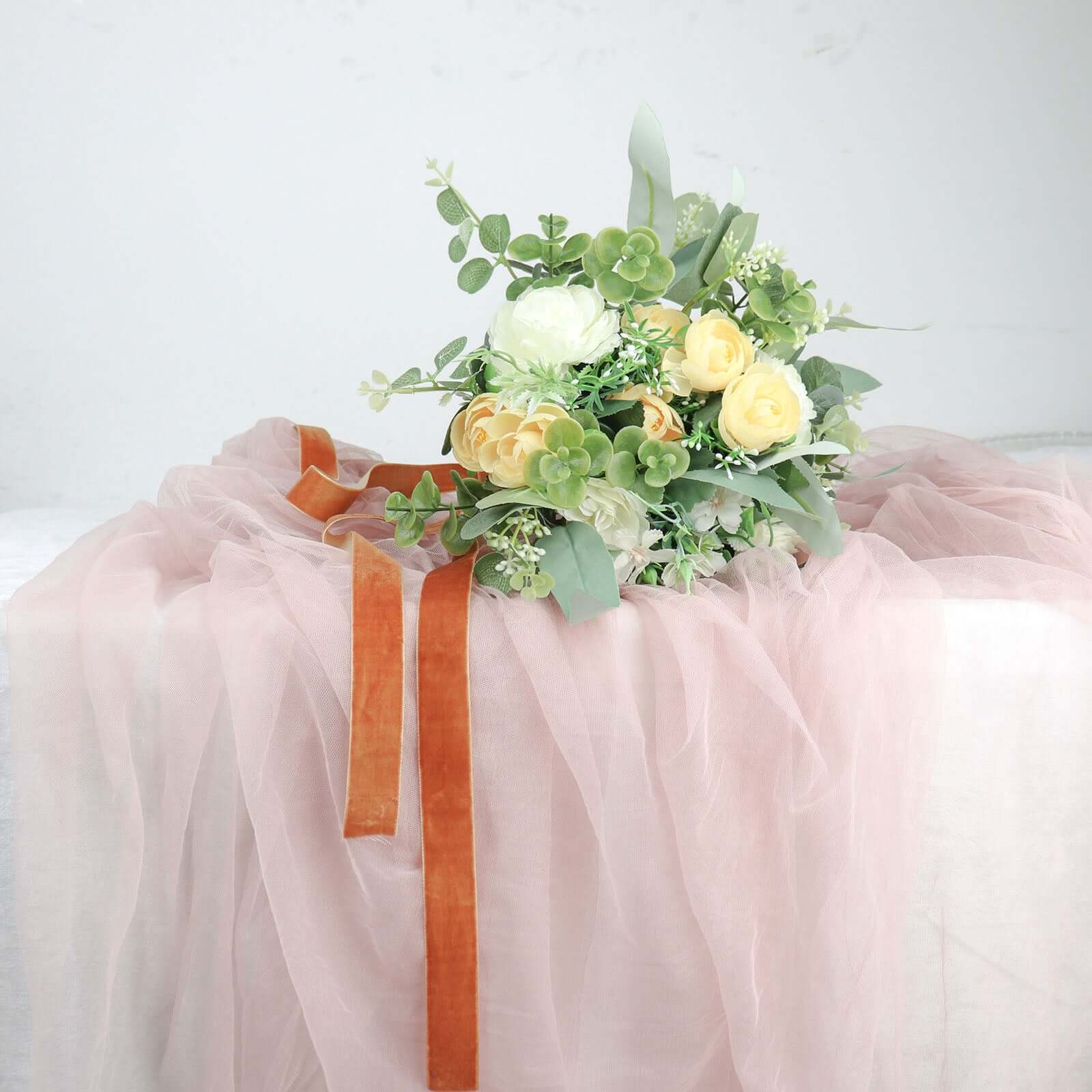 10 Yards Gold 1" Velvet Single Faced Ribbon Spool, DIY Craft Supplies, Velvet and Nylon Ribbon Roll - Bell Racket Store