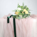 10 Yards Hunter Emerald Green 1" Velvet Single Faced Ribbon Spool, DIY Craft Supplies, Velvet and Nylon Ribbon Roll - Bell Racket Store