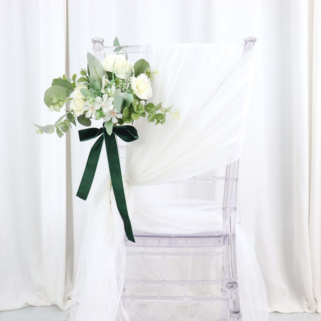 10 Yards Hunter Emerald Green 1" Velvet Single Faced Ribbon Spool, DIY Craft Supplies, Velvet and Nylon Ribbon Roll - Bell Racket Store