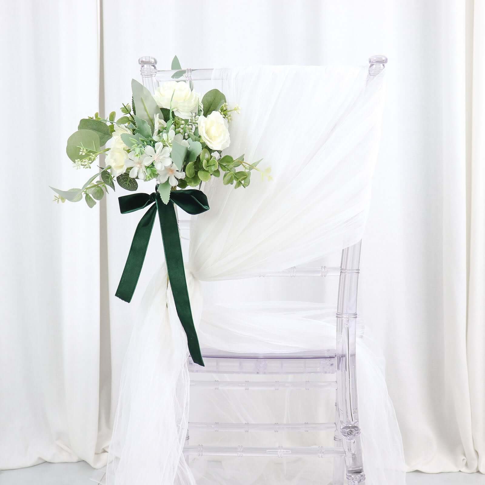 10 Yards Hunter Emerald Green 1" Velvet Single Faced Ribbon Spool, DIY Craft Supplies, Velvet and Nylon Ribbon Roll - Bell Racket Store