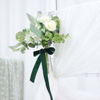 10 Yards Hunter Emerald Green 1" Velvet Single Faced Ribbon Spool, DIY Craft Supplies, Velvet and Nylon Ribbon Roll - Bell Racket Store