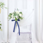 10 Yards Navy Blue 1" Velvet Single Faced Ribbon Spool, DIY Craft Supplies, Velvet and Nylon Ribbon Roll - Bell Racket Store