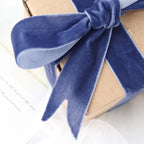 10 Yards Navy Blue 1" Velvet Single Faced Ribbon Spool, DIY Craft Supplies, Velvet and Nylon Ribbon Roll - Bell Racket Store