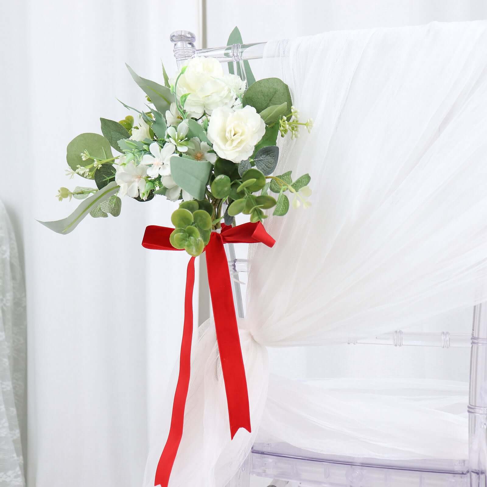 10 Yards Red 1" Velvet Single Faced Ribbon Spool, DIY Craft Supplies, Velvet and Nylon Ribbon Roll - Bell Racket Store