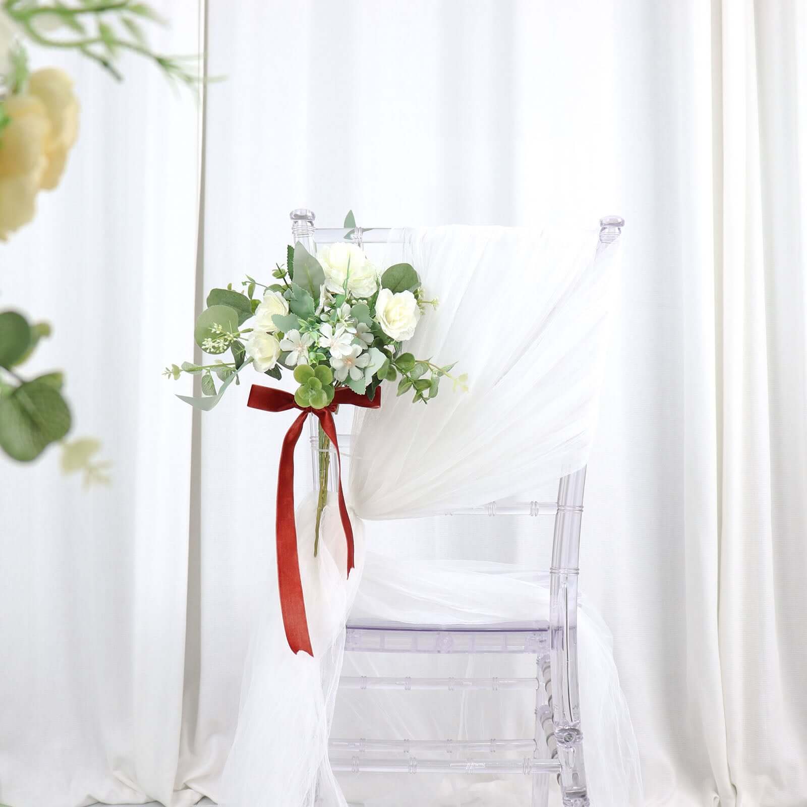 10 Yards Terracotta (Rust) 1" Velvet Single Faced Ribbon Spool, DIY Craft Supplies, Velvet and Nylon Ribbon Roll - Bell Racket Store