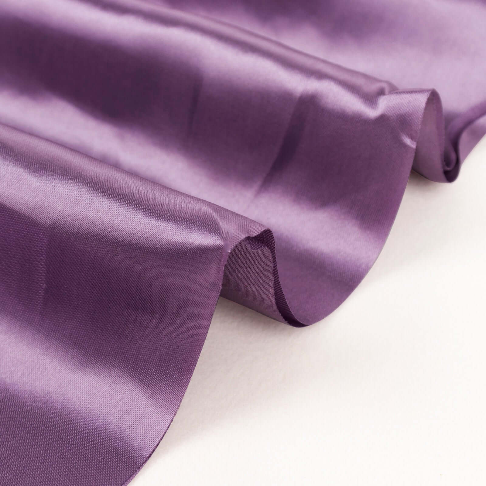 10 Yards x 54" Violet Amethyst Satin Fabric Bolt - Bell Racket Store