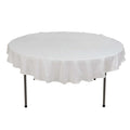 100% Cotton 70" Round Tablecloth White Linen - Sophisticated, Soft & Breathable Table Cover