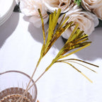 100 - Pack Bamboo Cocktail Sticks Firework Cupcake Toppers Gold - Festive Foil Frills Food Picks 9" - Bell Racket Store