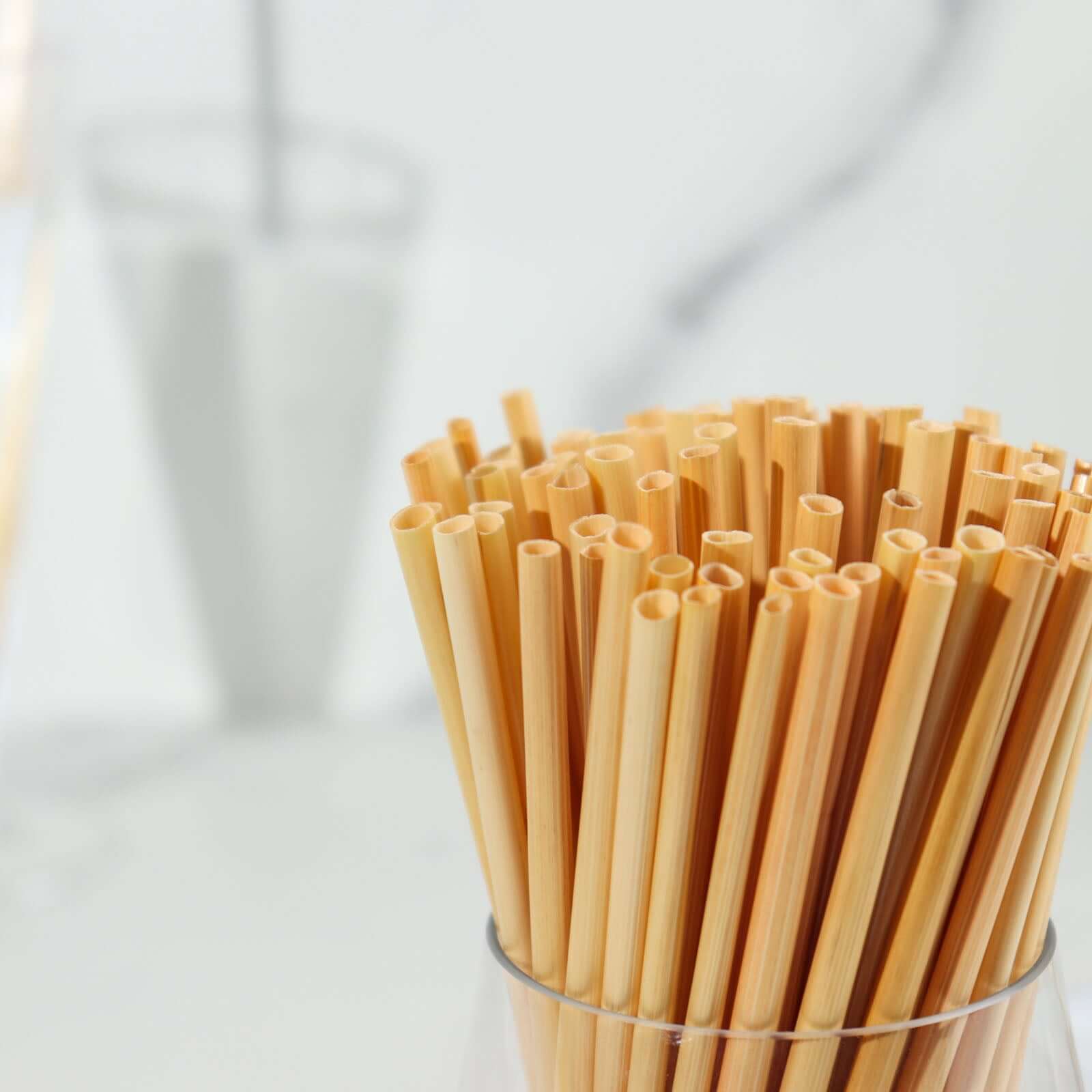100 - Pack Compostable Straws Plant Based 100% Plastic Free - Biodegradable Wheat Straws for Drinks 6" - Bell Racket Store
