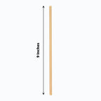 100 - Pack Compostable Straws Plant Based 100% Plastic Free - Sustainable Biodegradable Wheat Straws 9" - Bell Racket Store