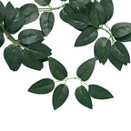 100 Pack Green Bulk Rose Leaves Artificial Greenery Fake Rose Flower Leaves for DIY Wreath Garlands - Bell Racket Store