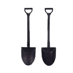 100 - Pack Plastic Dessert Spoons with Mini Shovel Design Black - Disposable Ice Cream Spoons 4.5" - Bell Racket Store