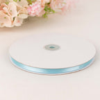 100 Yards 3/8" Light Blue Single Face Decorative Satin Ribbon