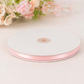 100 Yards 3/8" Blush Single Face Decorative Satin Ribbon