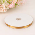 100 Yards 3/8" Gold Single Face Decorative Satin Ribbon