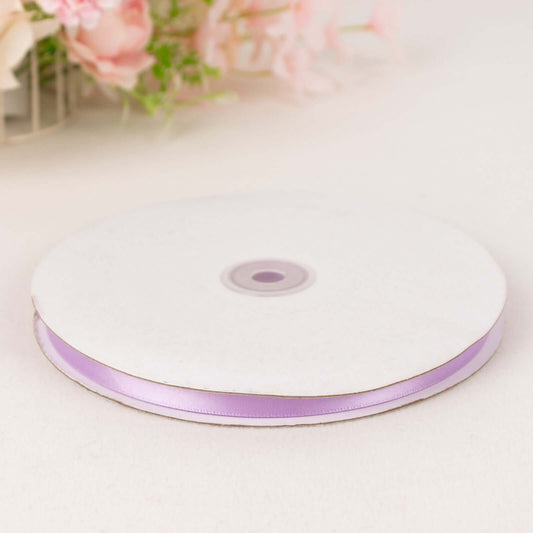 100 Yards 3/8" Lavender Lilac Single Face Decorative Satin Ribbon