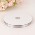 100 Yards 3/8" Silver Single Face Decorative Satin Ribbon