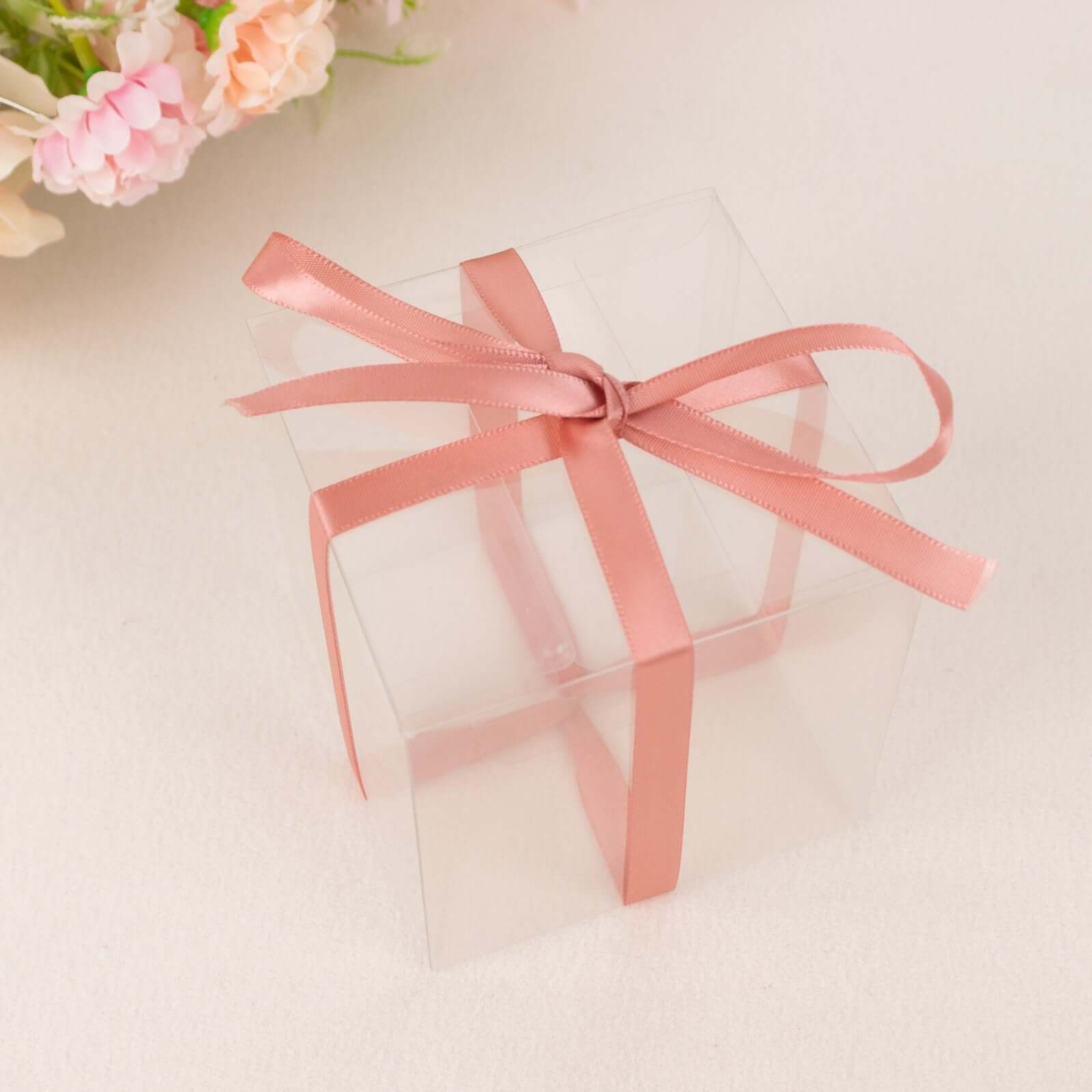 100 Yards 3/8" Dusty Rose Single Face Decorative Satin Ribbon - Bell Racket Store