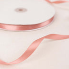 100 Yards 3/8" Dusty Rose Single Face Decorative Satin Ribbon - Bell Racket Store