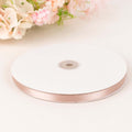 100 Yards 3/8" Nude Single Face Decorative Satin Ribbon - Bell Racket Store