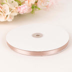 100 Yards 3/8" Nude Single Face Decorative Satin Ribbon - Bell Racket Store