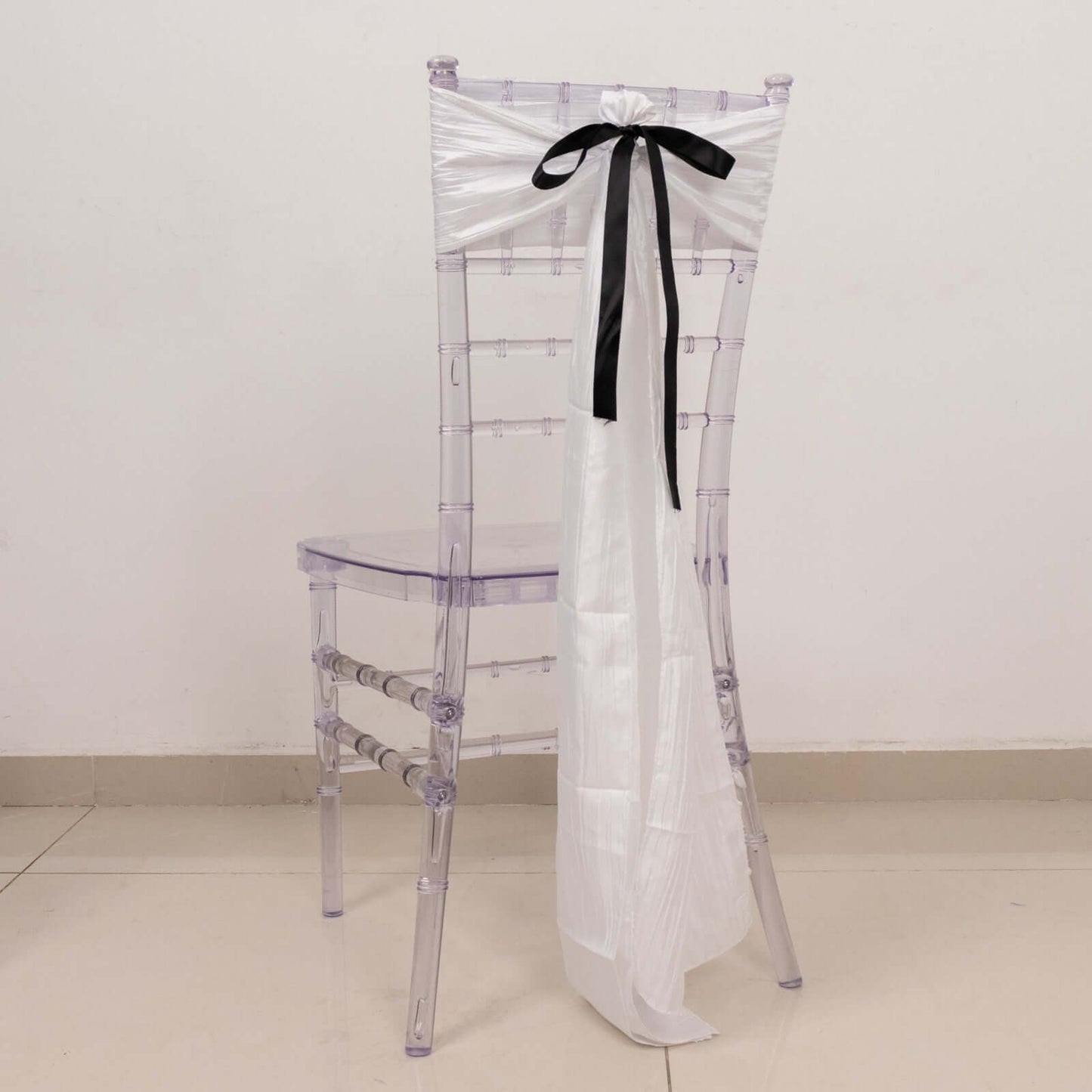 100 Yards 7/8" Black Single Face Decorative Satin Ribbon