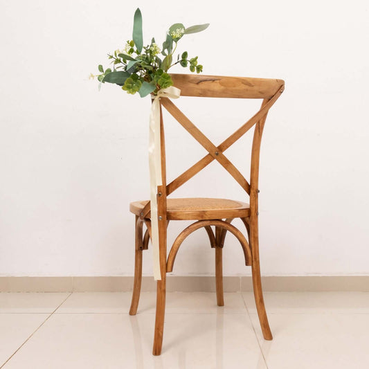 100 Yards 7/8" Ivory Single Face Decorative Satin Ribbon