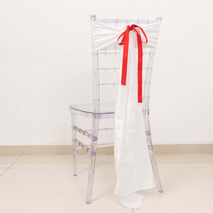 100 Yards 7/8" Red Single Face Decorative Satin Ribbon