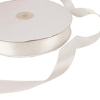 100 Yards 7/8" White Single Face Decorative Satin Ribbon - Bell Racket Store