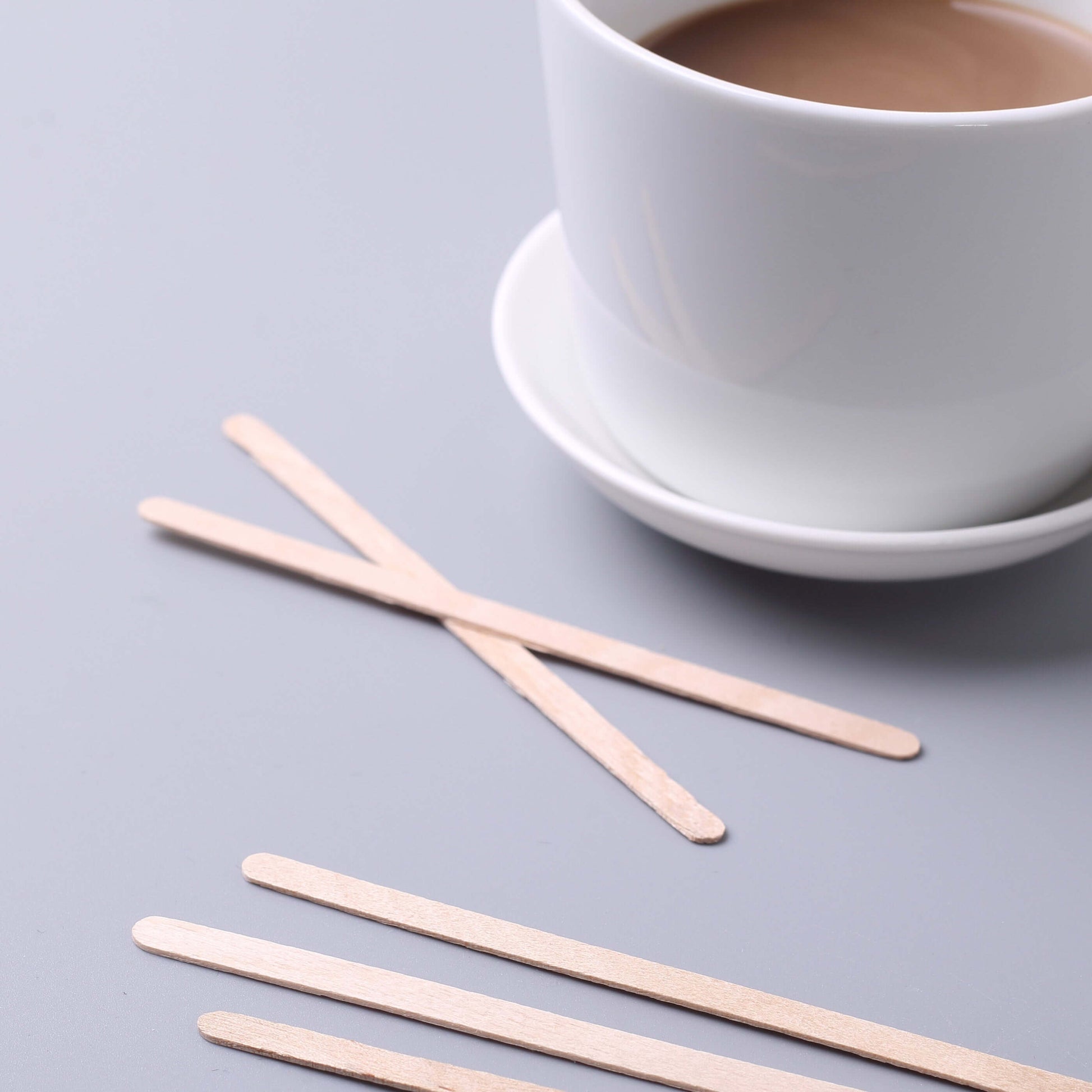 1000 - Pack Birchwood Coffee Stirrers - Natural Eco - Friendly Wooden Stir Sticks for Tea & Cocktails 4.5" - NestOCart