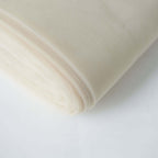 108"x50 Yards Beige Tulle Fabric Bolt, DIY Craft Fabric Roll - Bell Racket Store