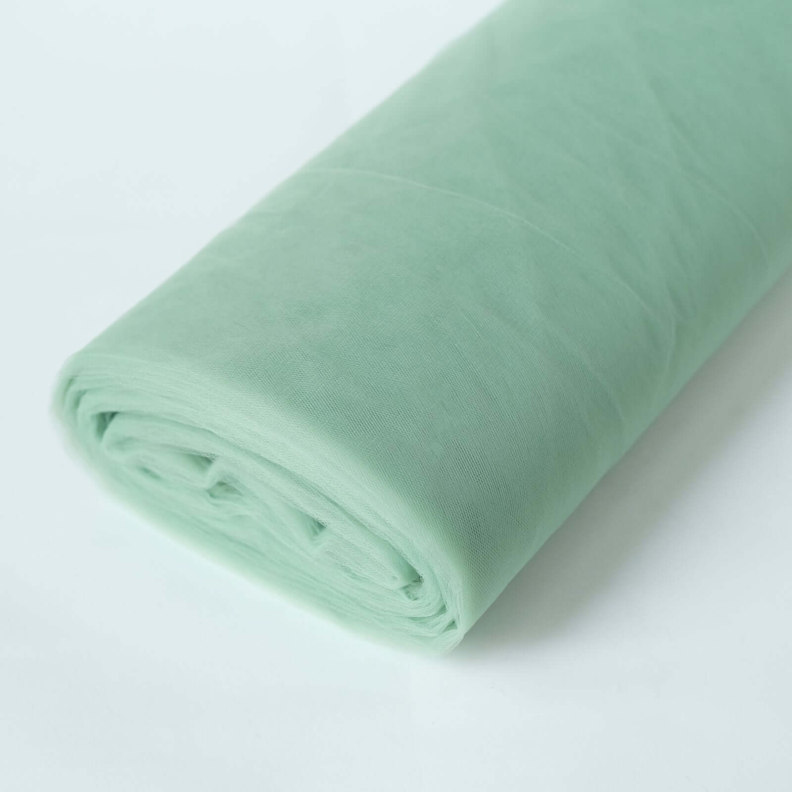 108"x50 Yards Sage Green Tulle Fabric Bolt, DIY Craft Fabric Roll - Bell Racket Store