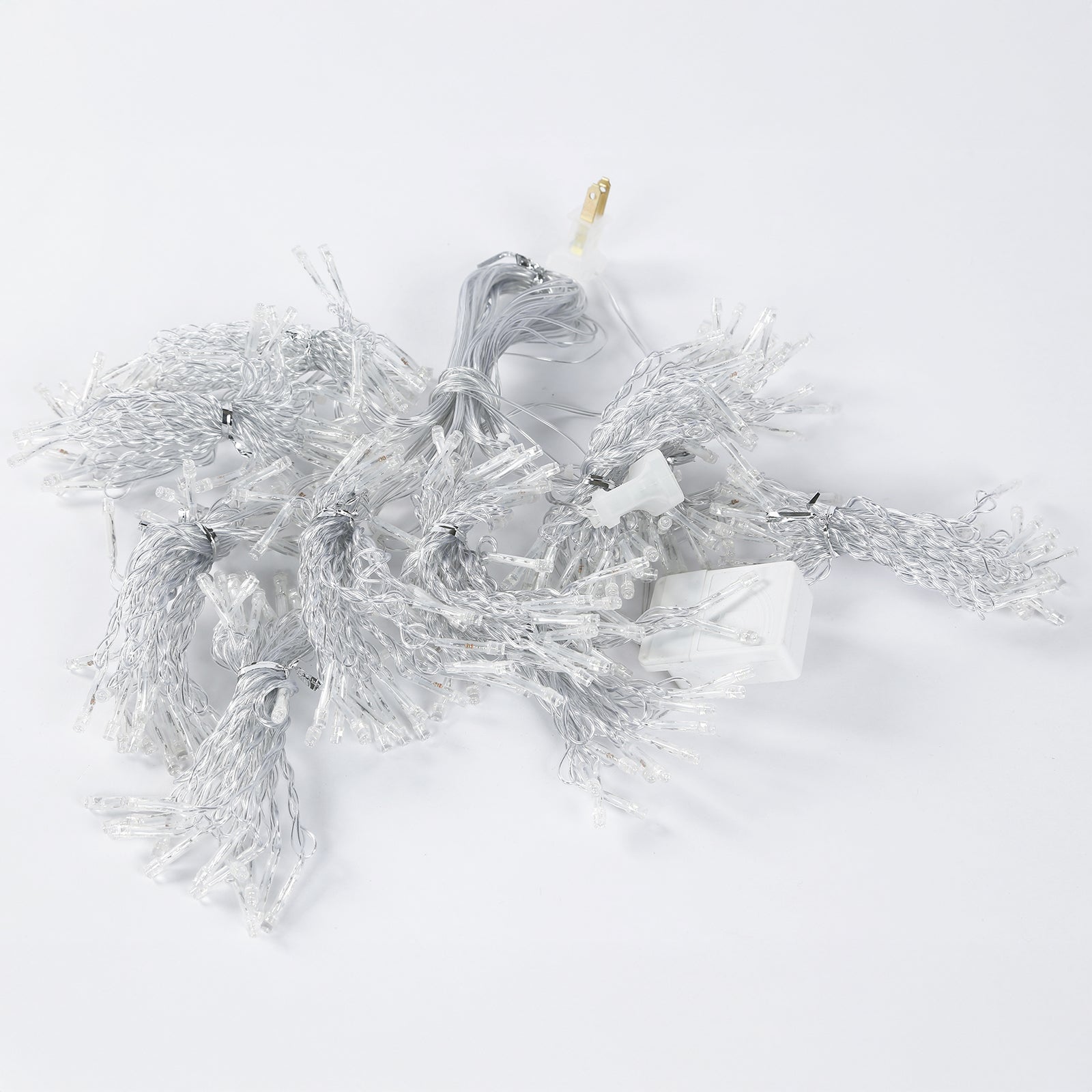 10ft Blue 300 LED Icicle Curtain Fairy String Lights with 8 Modes - Bell Racket Store