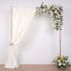 10ft Gold Metal DIY Adjustable Heavy Duty Backdrop Stand Kit, Steel Base - Bell Racket Store