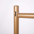 10ft Gold Metal DIY Adjustable Heavy Duty Backdrop Stand Kit, Steel Base - Bell Racket Store
