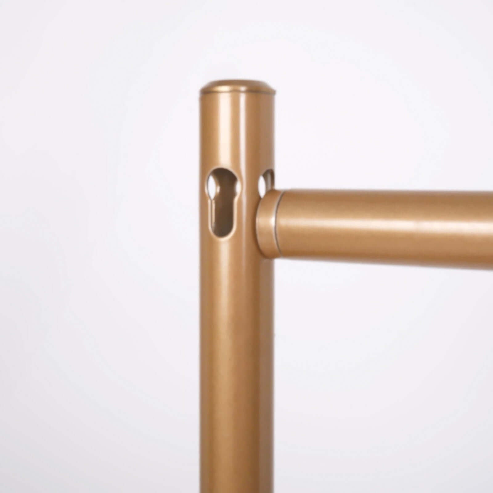 10ft Gold Metal DIY Adjustable Heavy Duty Backdrop Stand Kit, Steel Base - Bell Racket Store