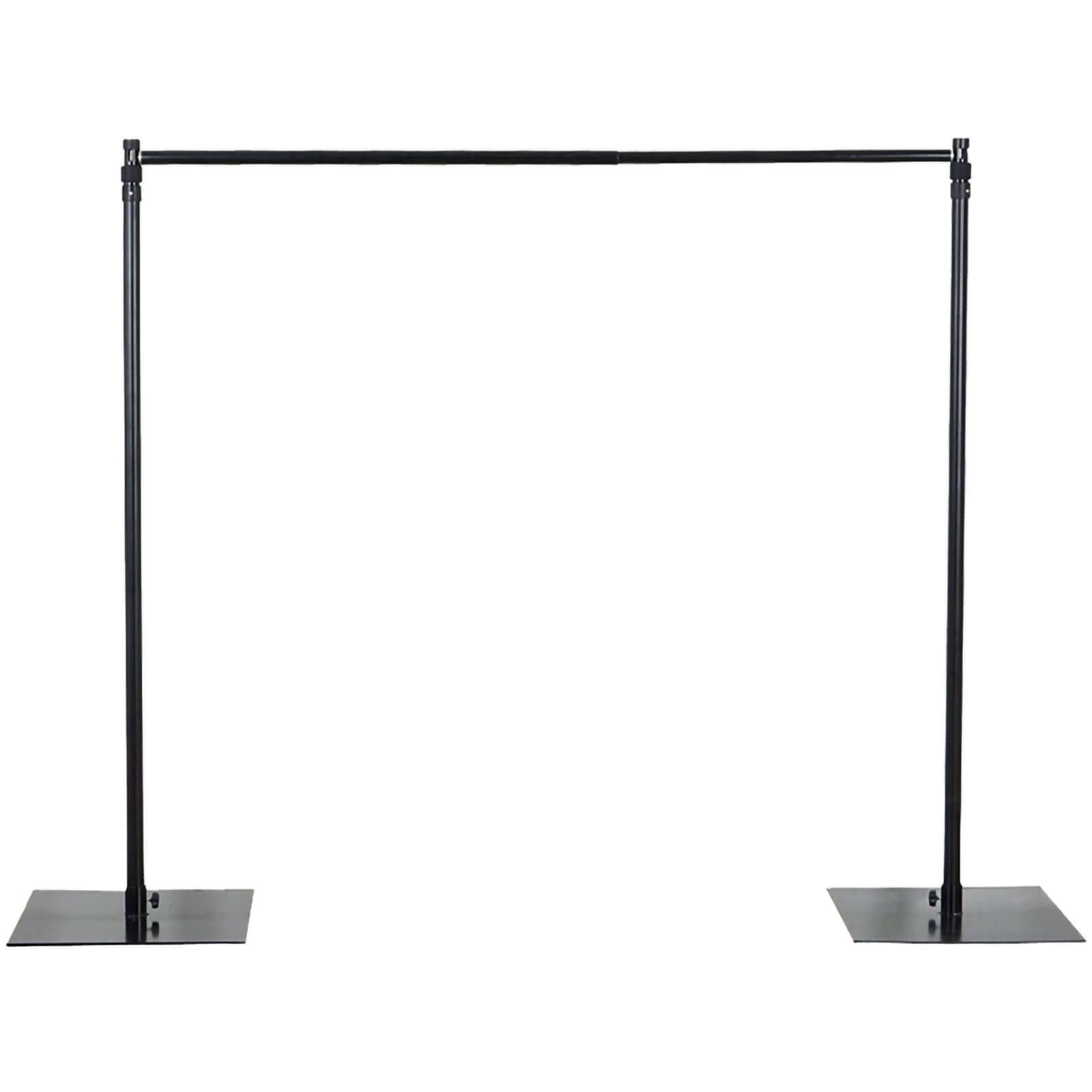 10ft Metal DIY Adjustable Heavy Duty Backdrop Stand Kit, Steel Base - NestOCart