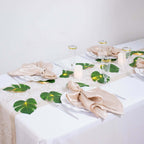 10ft Warm White LED Artificial Tropical Palm Leaf Vine String Lights, Wall Hanging Monstera Leaves Garland - Bell Racket Store