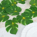 10ft Warm White LED Artificial Tropical Palm Leaf Vine String Lights, Wall Hanging Monstera Leaves Garland - Bell Racket Store