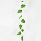 10ft Warm White LED Artificial Tropical Palm Leaf Vine String Lights, Wall Hanging Monstera Leaves Garland - Bell Racket Store