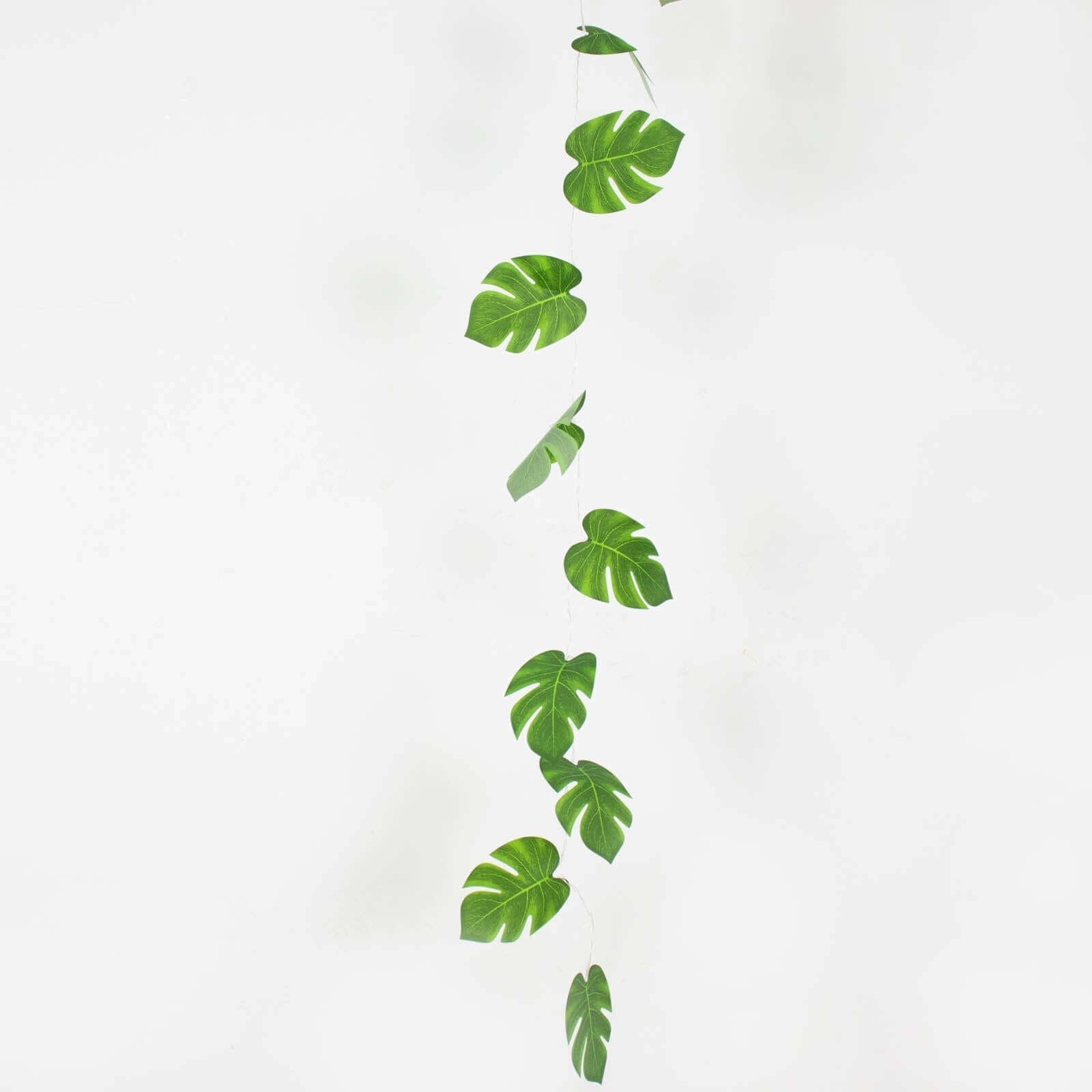 10ft Warm White LED Artificial Tropical Palm Leaf Vine String Lights, Wall Hanging Monstera Leaves Garland - Bell Racket Store