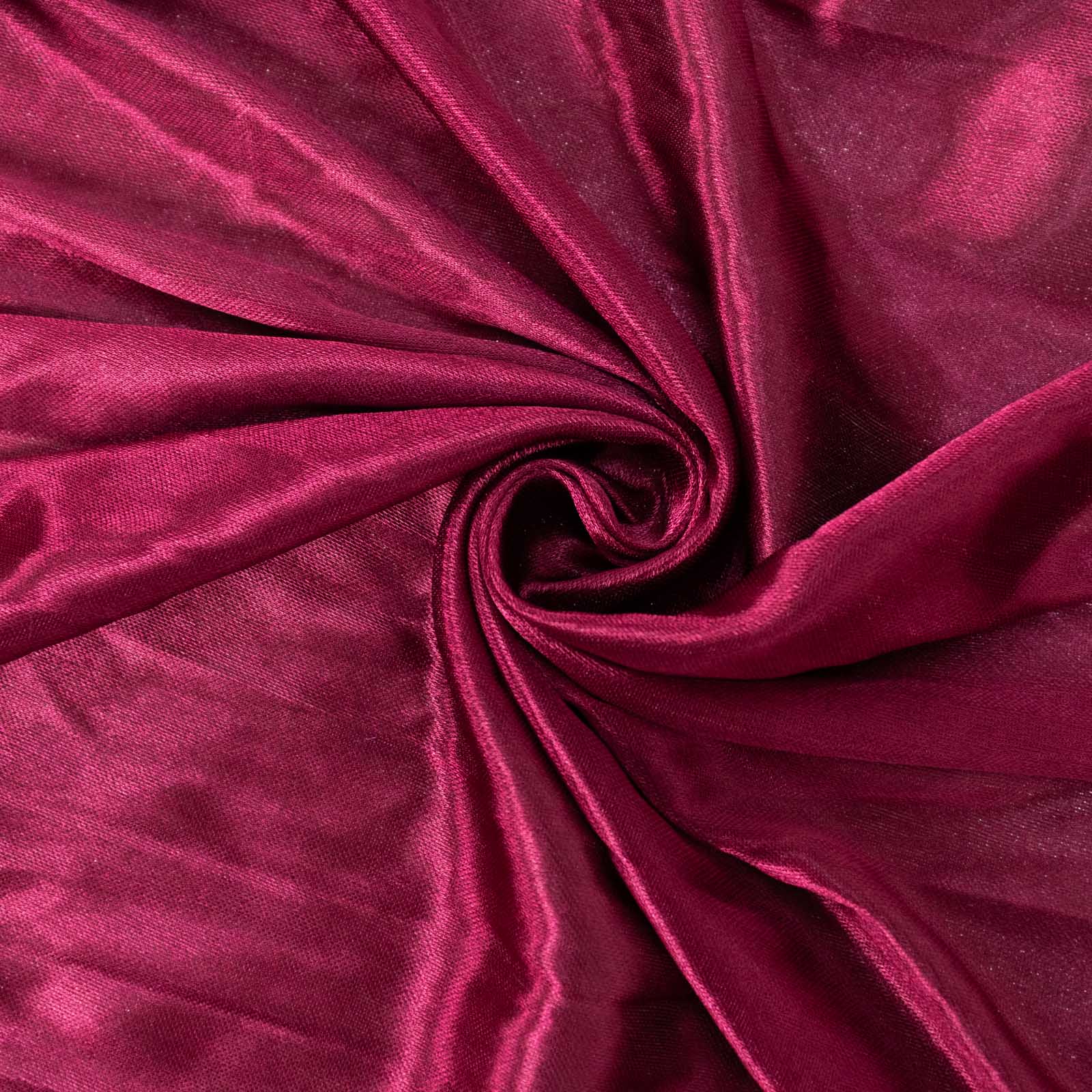 10ftx10ft Burgundy Double Drape Pleated Satin Event Curtain Drapes, Glossy Photo Backdrop Event Panel - Bell Racket Store