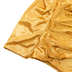 10ftx10ft Gold Double Drape Pleated Satin Event Curtain Drapes, Glossy Photo Backdrop Event Panel - Bell Racket Store