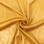 10ftx10ft Gold Double Drape Pleated Satin Event Curtain Drapes, Glossy Photo Backdrop Event Panel - Bell Racket Store