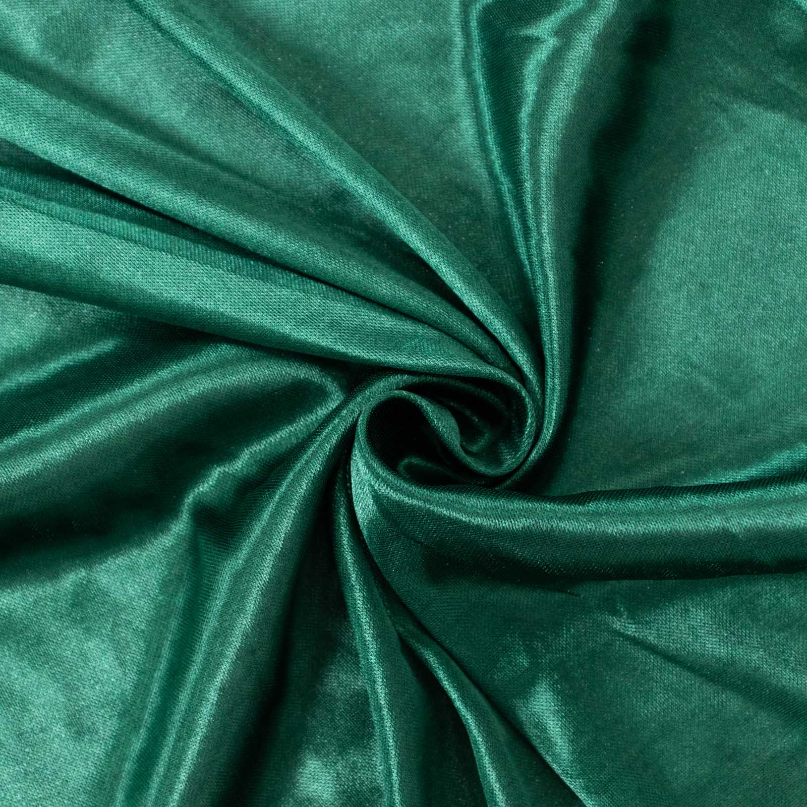 10ftx10ft Hunter Emerald Green Double Drape Pleated Satin Event Curtain Drapes, Glossy Photo Backdrop Event Panel - Bell Racket Store