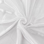 10ftx10ft White Double Drape Pleated Satin Event Curtain Drapes, Glossy Photo Backdrop Event Panel - Bell Racket Store